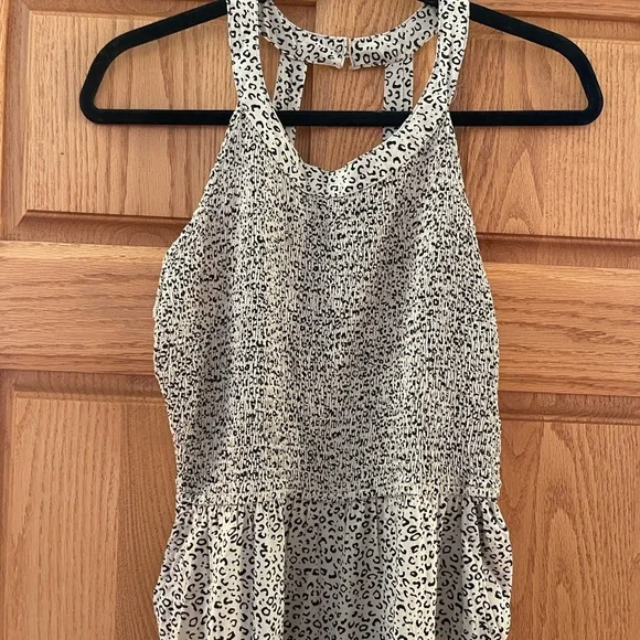 Jessica Simpson Cream and Black Patterned Jumpsuit - Picture 3 of 8